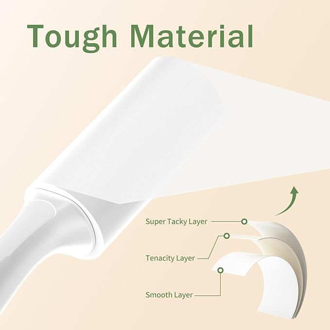 Extra Sticky Lint Roller for Pet Hairs 100 Sheets Lint Rollers - Image 4