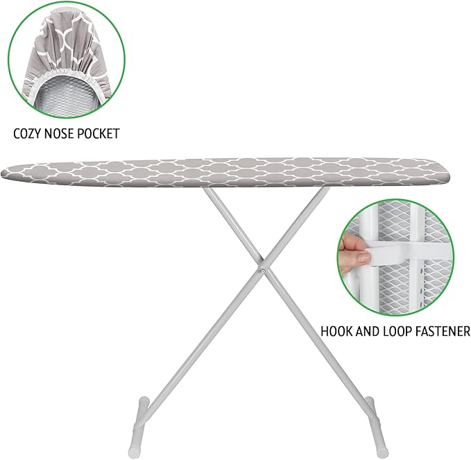 Ironing Board Cover and Pad 15x54 Inch Standard Ironing Board Cover - Image 4