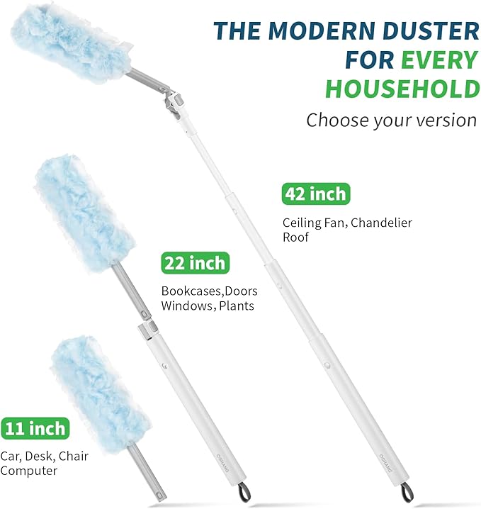 oshang Duster Heavy Duty 3.6 ft Extended Handle Dusting Kit - Image 6