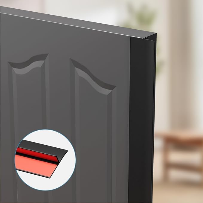 T-Shaped Door Draft Stopper, 1.97 in x 20 Ft Silicone Seal Strip - Image 7