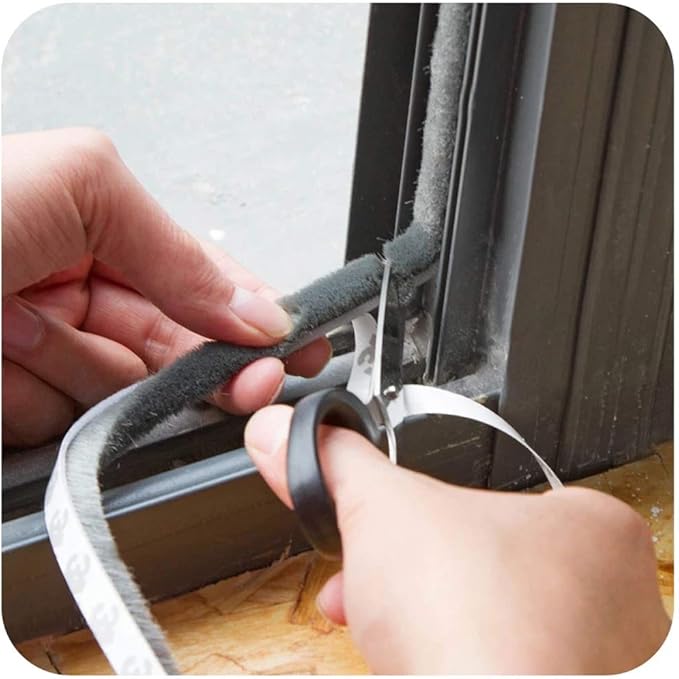 Weather Stripping Brush for Sliding Windows/Doors Frame Side, Pile Self - Image 6