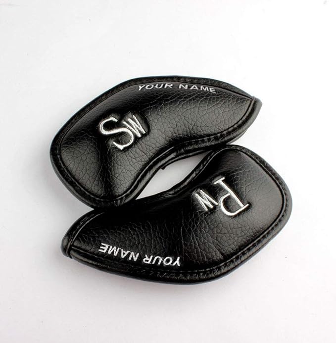 CRAFTSMAN GOLF 12pcs or 1pc Thick Synthetic Leather Golf Iron Head Covers Set - Image 4