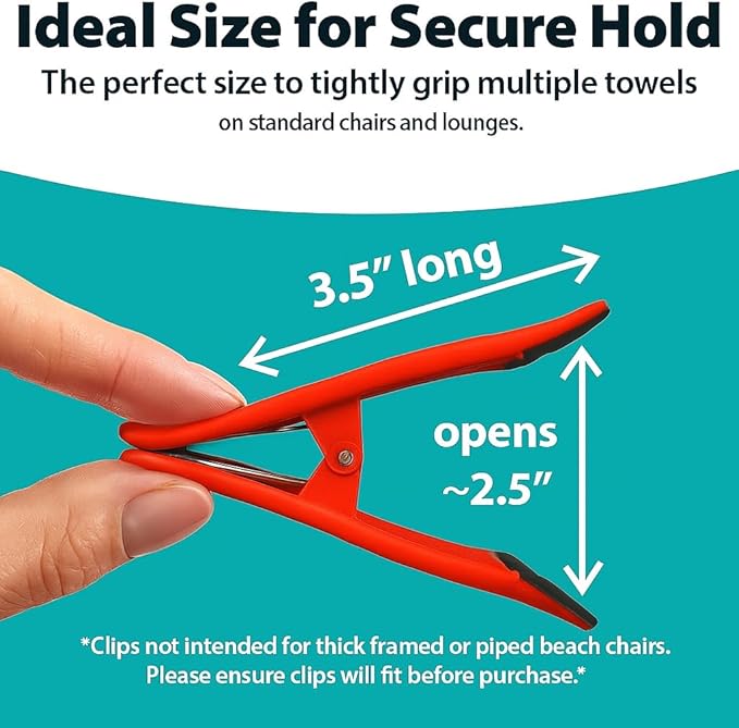 CoreClips Towel Clips for Beach Chairs - Image 3