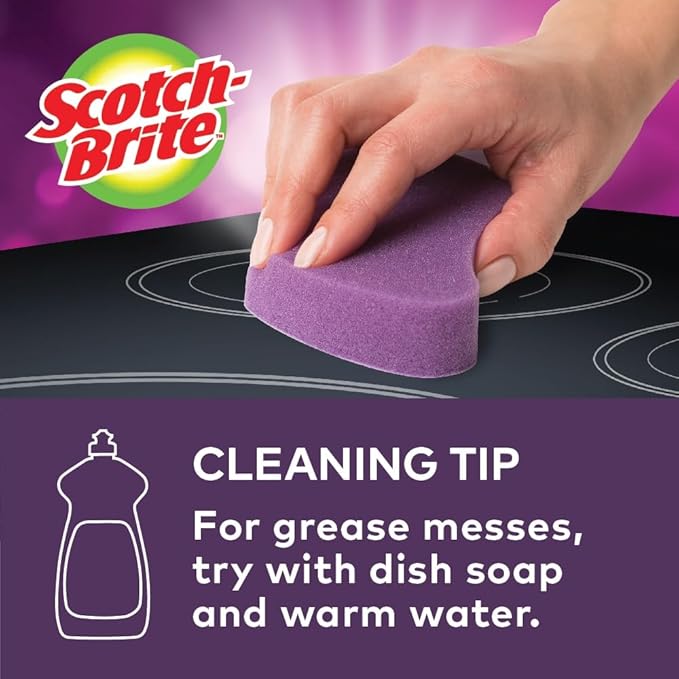 Scotch-Brite Glass Cooktop Pads, Scratch-Free & Non-Abrasive Scrubbers - Image 2