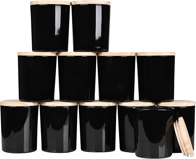 Thick Candle Jars for Making Candles 12 Pcs, 7 OZ Empty Jars by Showin