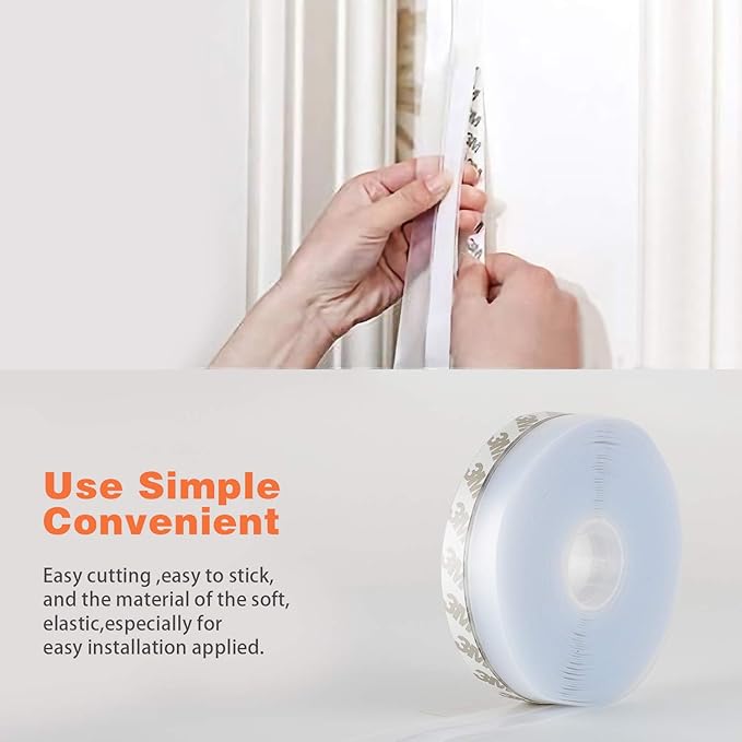 26 Feet Silicone Seal Strip, Door Weather Stripping, Sealing Tape - Image 5