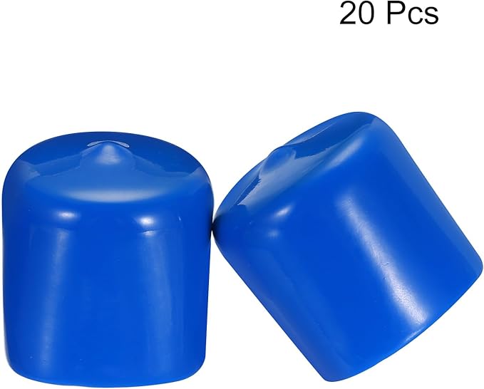 uxcell 20pcs Rubber End Caps 34mm ID Vinyl PVC Round Tube Bolt Cap Cover Screw - Image 2
