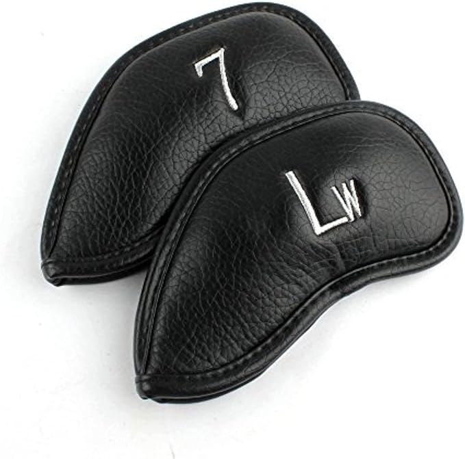 CRAFTSMAN GOLF 12pcs or 1pc Thick Synthetic Leather Golf Iron Head Covers Set - Image 5