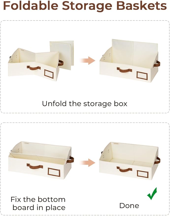 StorageWorks Closet Storage Bins, Trapezoid Organizer Box - Image 6