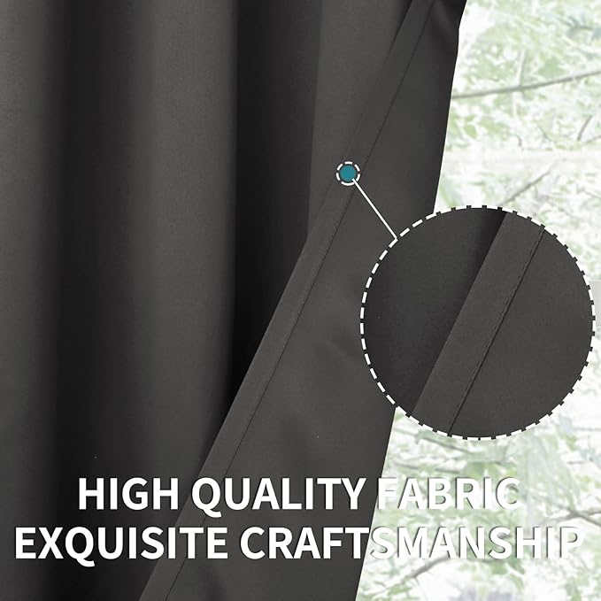 BGment Short Blackout Curtains for Bedroom - Image 7