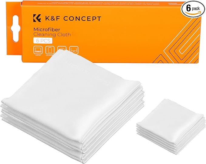 K&F CONCEPT 6 Pack Microfiber Cleaning Cloths by KFCONCEPT