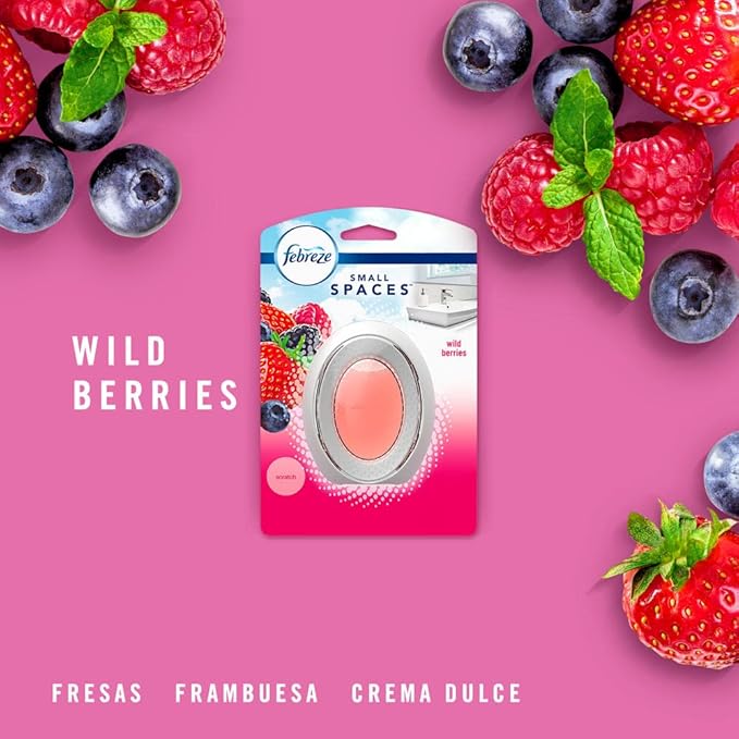 Febreze Small Spaces Air Freshener, Wild Berries, Odor Fighter - Image 2