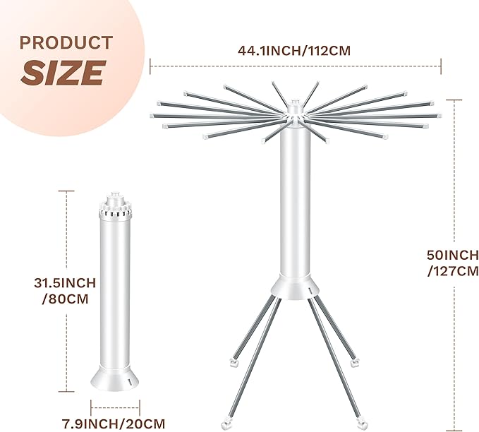 4-Legged Foldable Clothes Drying Rack - Image 6
