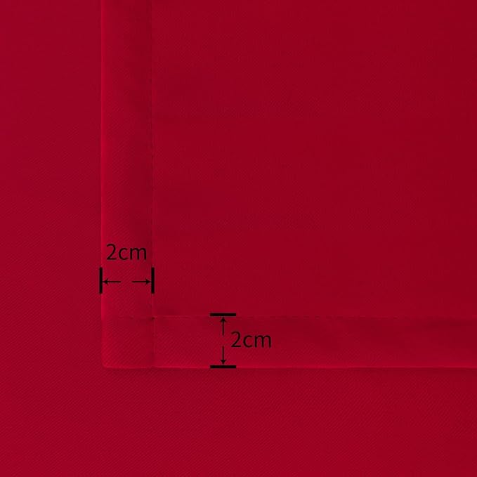 BGment Red Blackout Curtains 54 Inches Length - Image 6