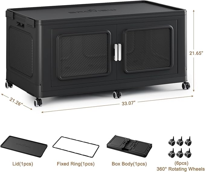BROVIEW 220 Qt Stackable Storage Bin - Image 2