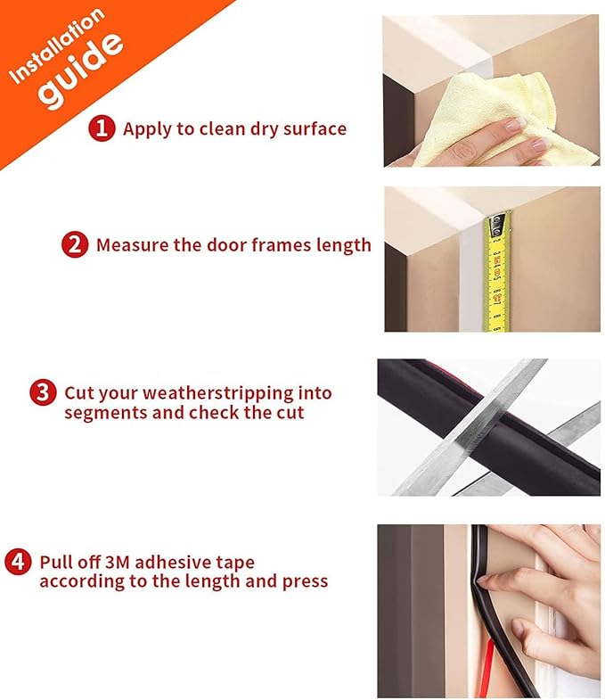 White Rubber Weather Stripping Door Seal Strip, D Shape Door Rubber Weather - Image 8