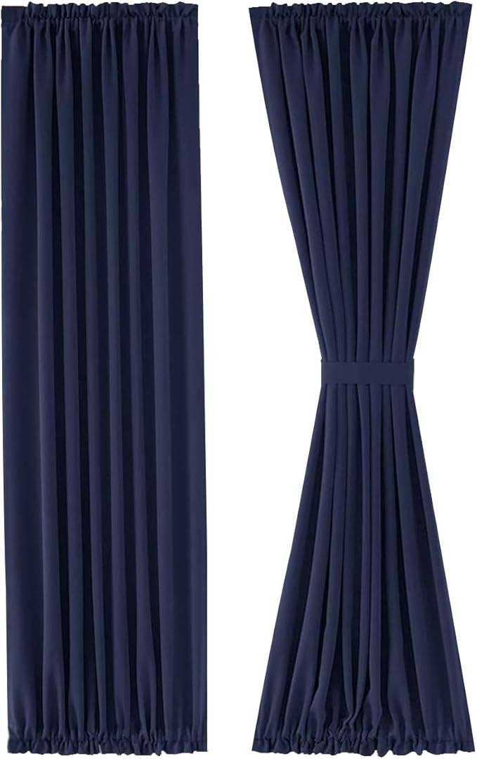 DWCN French Door Curtains – Rod Pocket Thermal Blackout Curtain - Image 7