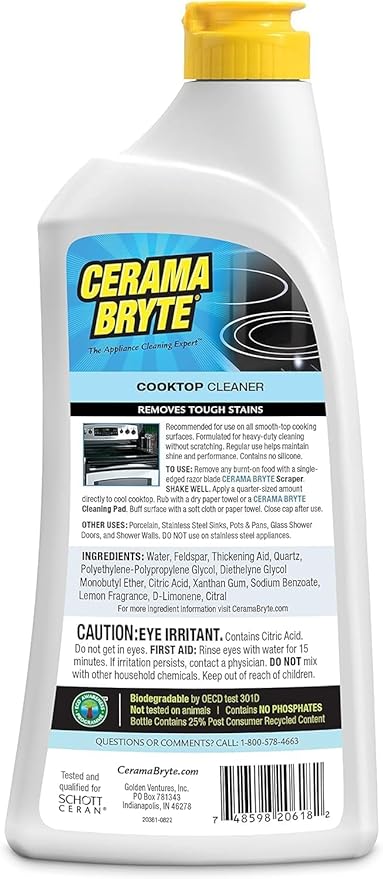 Cerama Bryte Removes Tough Stains Cooktop and Stove Top Cleaner - Image 8