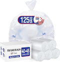 Delxo 40-45 Gallon Clear Trash Bags, Durable & Puncture-Resistant Plastic Can by Delxo