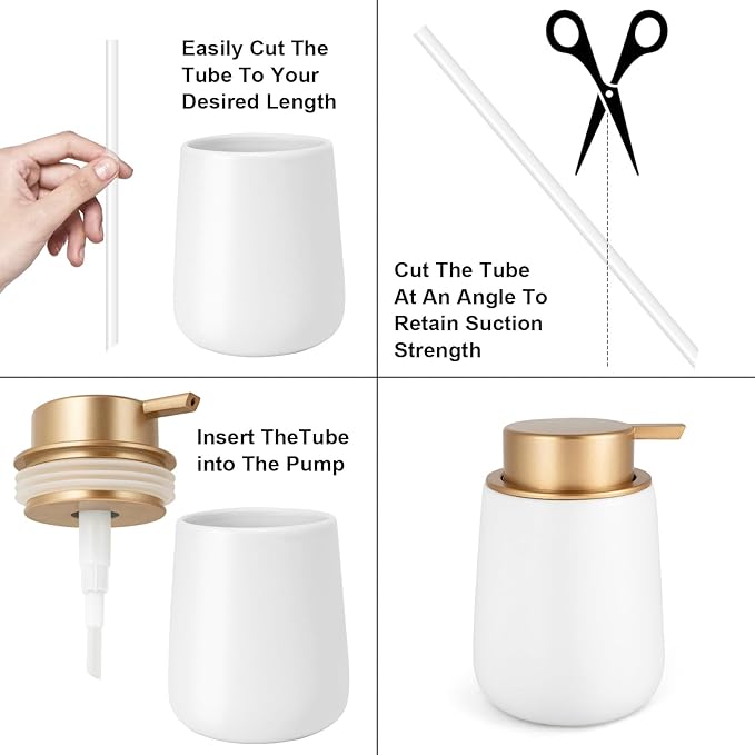 Liquid Soap Dispenser Pump 2pcsHead Replacement Spare Plastic Pump Bathroom - Image 4