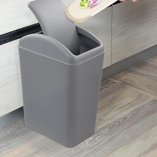 4.2 Gallon Plastic Swing Top Trash Can - Image 5