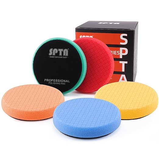 Buffing Sponge Pads, SPTA 5Pcs 6.5 Inch Face by SPTA
