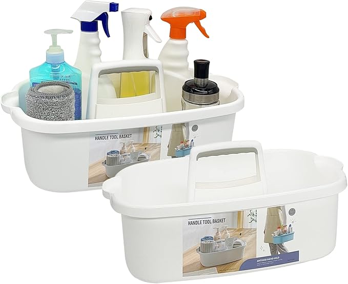 2 Pack Multi-Purpose Plastic Cleaning Caddy by Goderewild