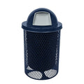 COATEDOUTDOORFURNITURE RDT-TXTDBL Heavy Duty 32 Gallon Round Trash Receptacle by CoatedOutdoorFurniture
