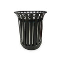 Outdoor Metal Slatted Trash Receptacle, Waste Receptacle，Commercial Trash Cans by Anxeit