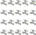 20 Pack Hinge Pin Brushed Nickel Door Stopper, Adjustable Heavy Duty Hinge Pin by SUNTAI