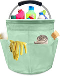 Qivine 17L Cleaning Caddy with Handle, Cleaning Supply Caddy Foldable Tool Bag by Qivine