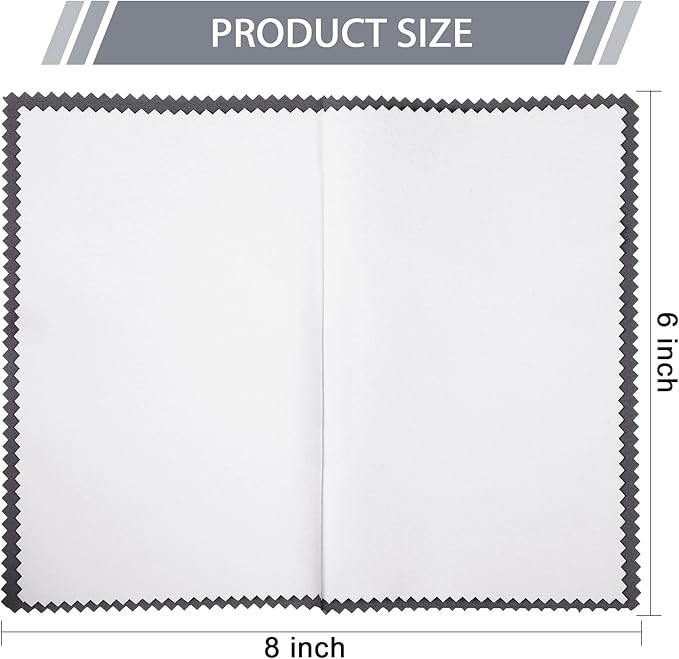 Breling 6 Pcs Silver Jewelry Polishing Cloths 6 x 8 inches Jewelry Cleaning - Image 2