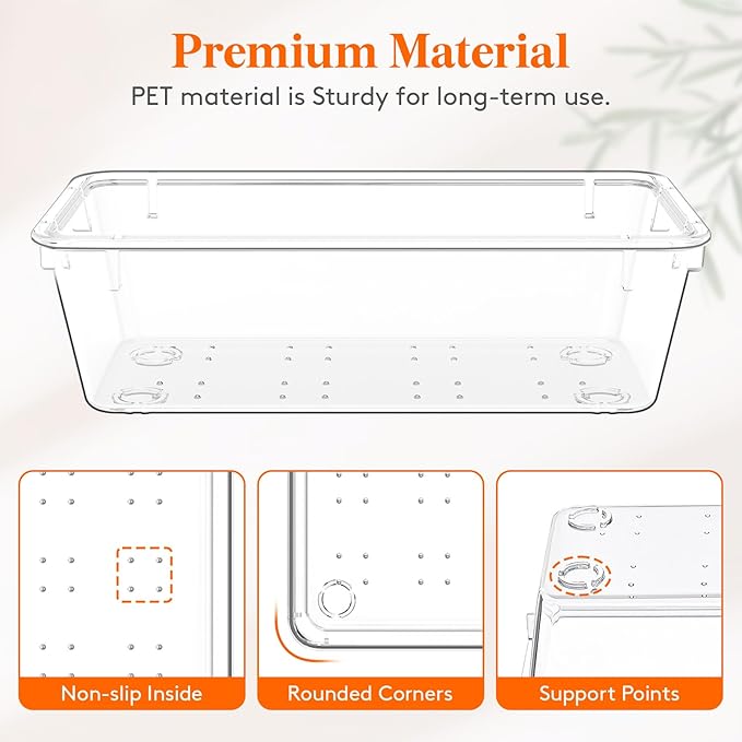 Lifewit 6 Pcs Large Bathroom Drawer Organizers, 3 Sizes Clear Plastic Storage - Image 4