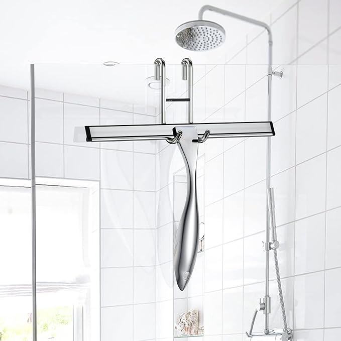 Shower Squeegee and Window Squeegee, Stainless Steel, 100% Streak-Free - Image 3
