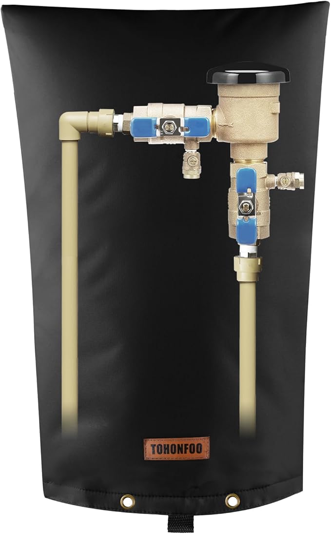Backflow Preventer Pipe Insulation Cover by TOHONFOO