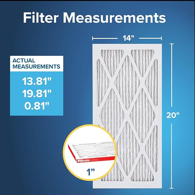 Filtrete 14x20x1 AC Furnace Air Filter, MERV 11, MPR 1000, Micro Allergen - Image 2