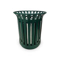 Outdoor Metal Slatted Trash Receptacle, Waste Receptacle，Commercial Trash Cans by Anxeit