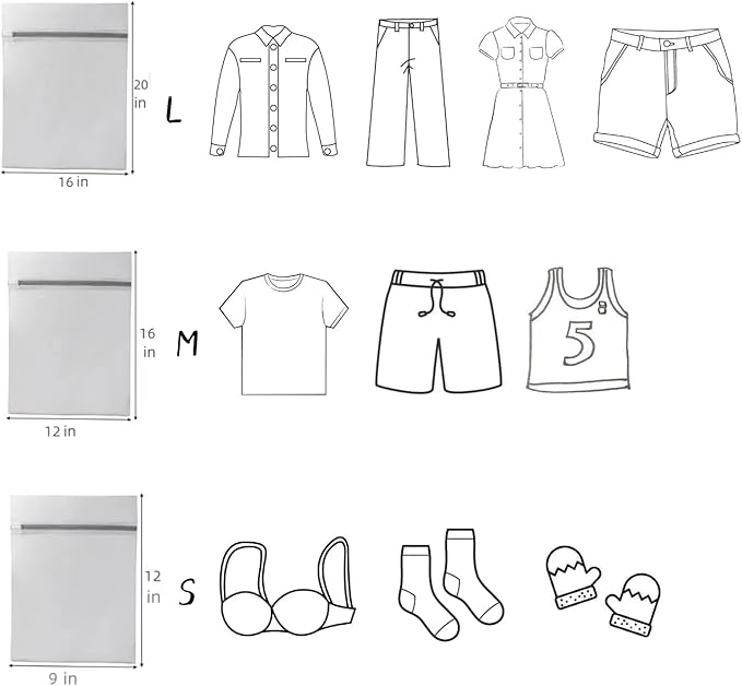 10 Pcs Lingerie Bags for Washing Delicates Mesh Laundry Bags for Washing - Image 2
