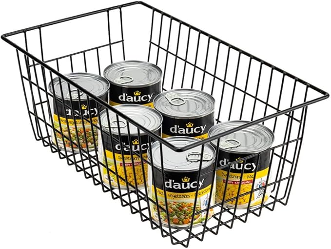 SANNO Wire Storage Baskets Freezer Baskets Farmhouse Organizer Storage Bins - Image 4