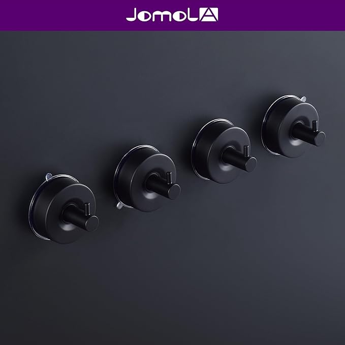 JOMOLA Stainless Steel Bathroom Suction Hooks - Image 2