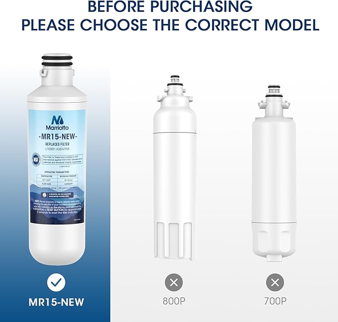 MARRIOTTO LT1000PC Refrigerator Water Filter, Water Filter ADQ747935 Compatible - Image 2