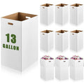 10 Pack 13 Gallon Cardboard Trash Cans Disposable and Reusable Corrugated by Kritkin