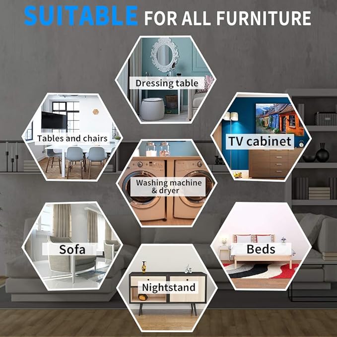 5" Furniture Sliders, 2-in-1 Furniture Movers Sliders - Image 7