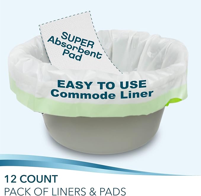 Disposable Bedside Commode Liners and Pads - Image 3
