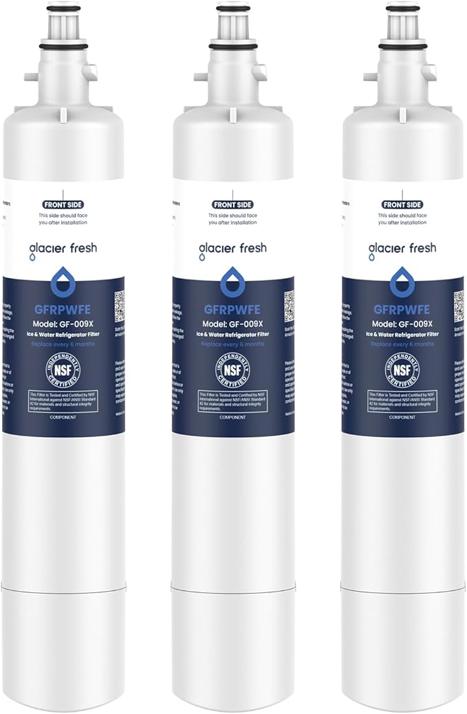 GLACIER FRESH Replacement for RPWFE, RPWF Refrigerator Water Filter, Compatible by GLACIERFRESH
