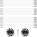 25 Feet Stove Pipe Clean Brush Extension Rods Flexible Fireplace Chimney Brush by Copgge