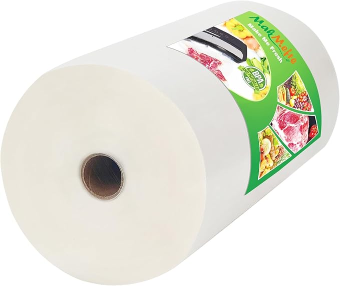 MakMeFre 8” x 150’ Vacuum Sealer Bags Rolls by MakMeFreDirect