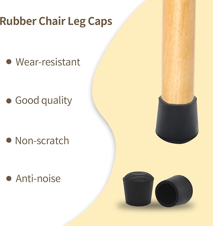 Flyshop Furniture Table Covers Non-Slip Durable Rubber Leg Tips Chair Leg Caps - Image 3