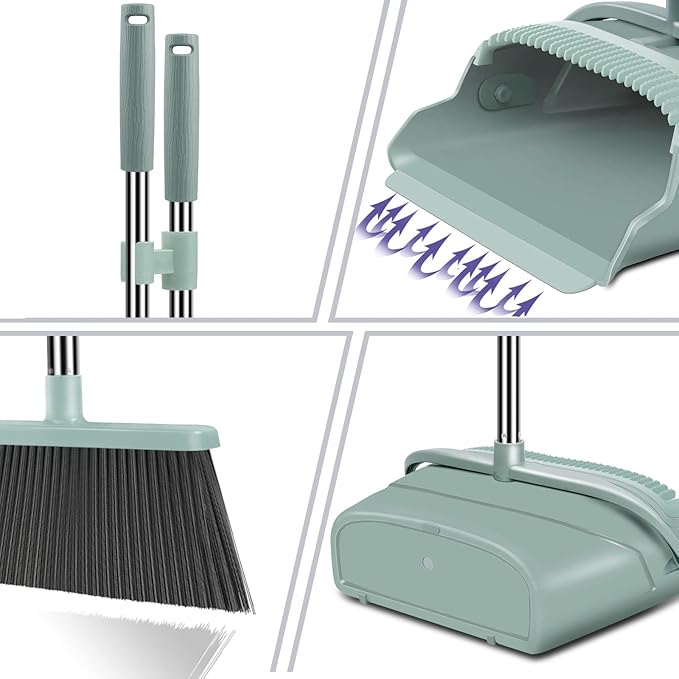 kelamayi Upgrade Broom and Dustpan Set, Large Size and - Image 3