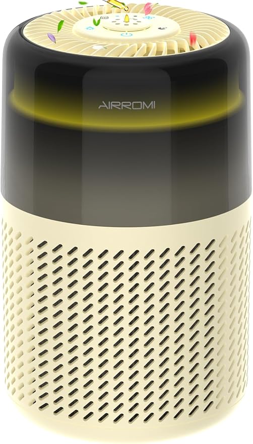 AIRROMI Air Purifier for Bedroom Home, HEPA Filter, Covers Upto 549 Ft² by AIRROMI